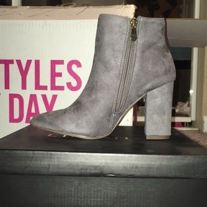 Gray Booties